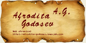 Afrodita Godošev vizit kartica